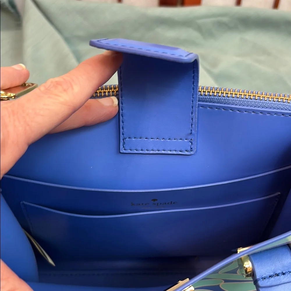 Kate Spade New Blue and Green Patterned Women's Bag - Picture 4 of 12